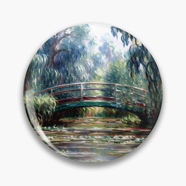 Item preview, Water Lily Pond and Bridge designed and sold by artdesignsnow.