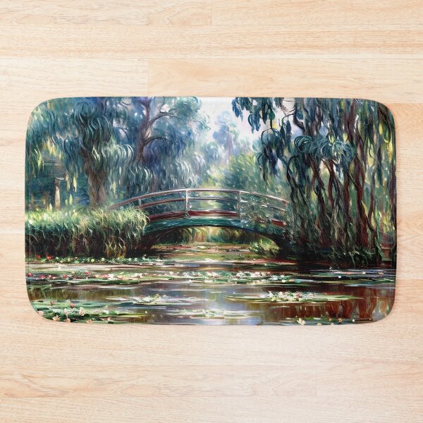 Item preview, Water Lily Pond and Bridge designed and sold by artdesignsnow.