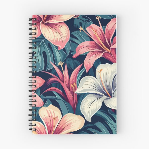 Item preview, Hawaii tropical flowers vintage pattern designed and sold by Grypis.