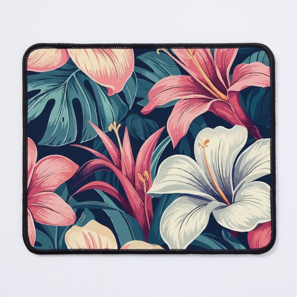 Item preview, Hawaii tropical flowers vintage pattern designed and sold by Grypis.
