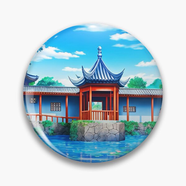 Item preview, Peaceful Pavilion Pond designed and sold by Darogapari.
