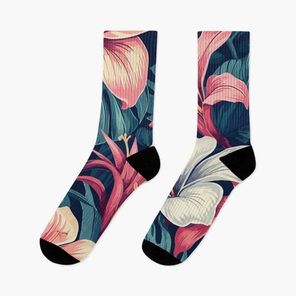 Item preview, Hawaii tropical flowers vintage pattern designed and sold by Grypis.