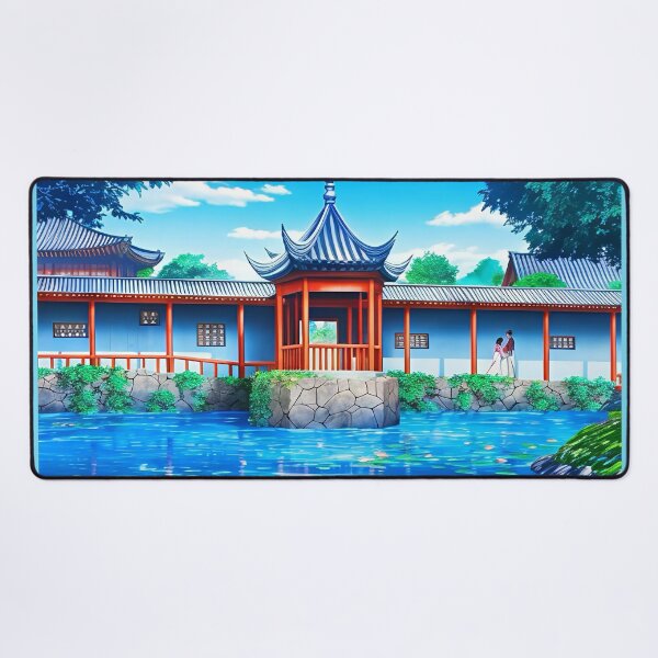 Item preview, Peaceful Pavilion Pond designed and sold by Darogapari.