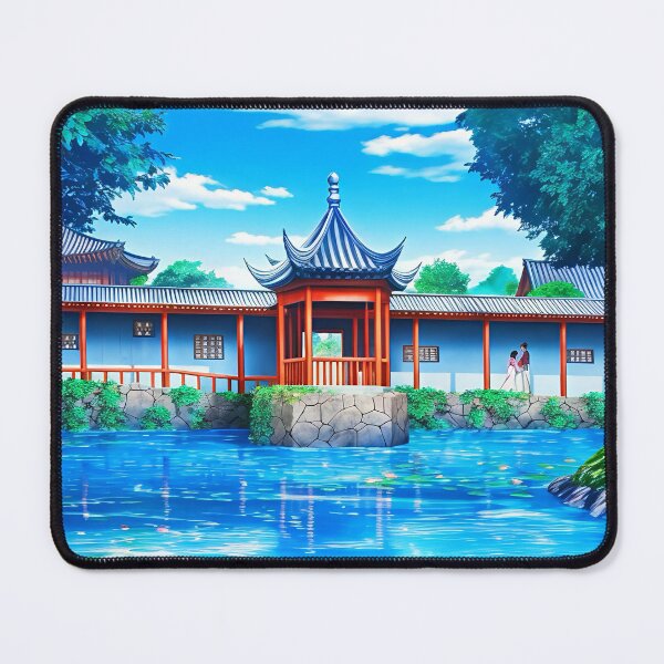 Item preview, Peaceful Pavilion Pond designed and sold by Darogapari.