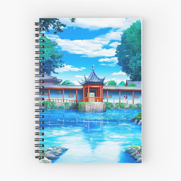Item preview, Peaceful Pavilion Pond designed and sold by Darogapari.