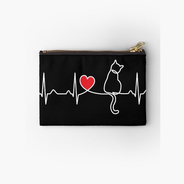 Item preview, Minimalist Cat Heartbeat - Kitten Lover Gift designed and sold by clickbongski.