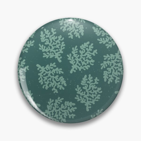 Item preview, Coral Branch Block Print Coastal Toss Blender Beach House Bedroom Decor Teal designed and sold by RenattaZare.