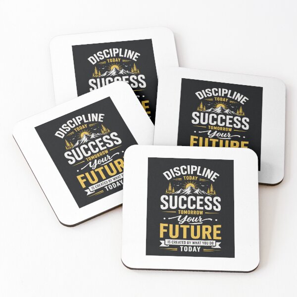 Item preview, Discipline Today Success Tomorrow Motivational Quote T-Shirt | Inspirational Typography Design | Self Improvement Gift designed and sold by PrintableArt123.