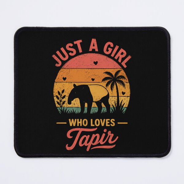 Item preview, Just A Girl Who Loves Tapir Animal Lover Woman designed and sold by HumansStuck12.