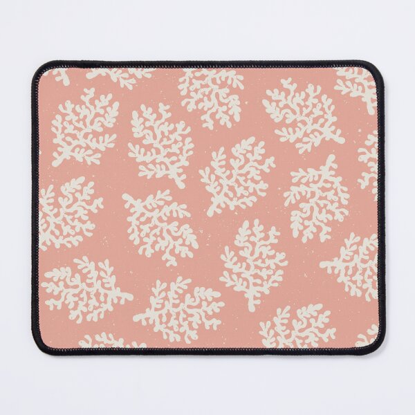 Item preview, Coral Branch Block Print Coastal Toss Blender Beach House Bedroom Decor Warm Orange designed and sold by RenattaZare.