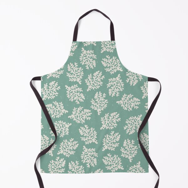 Item preview, Coral Branch Block Print Coastal Toss Blender Beach House Bedroom Decor Soft Teal designed and sold by RenattaZare.