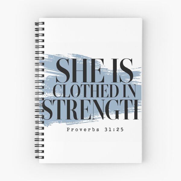 Item preview, She Is Clothed In Strength - Proverbs 31:25 Modern Christian Streetwear designed and sold by LifeShoppe.