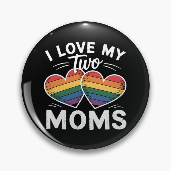Item preview, LGBT Mothers Day Lesbian Moms Rainbow Heart LGBT designed and sold by SapfireStuArt.