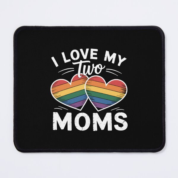 Item preview, LGBT Mothers Day Lesbian Moms Rainbow Heart LGBT designed and sold by SapfireStuArt.