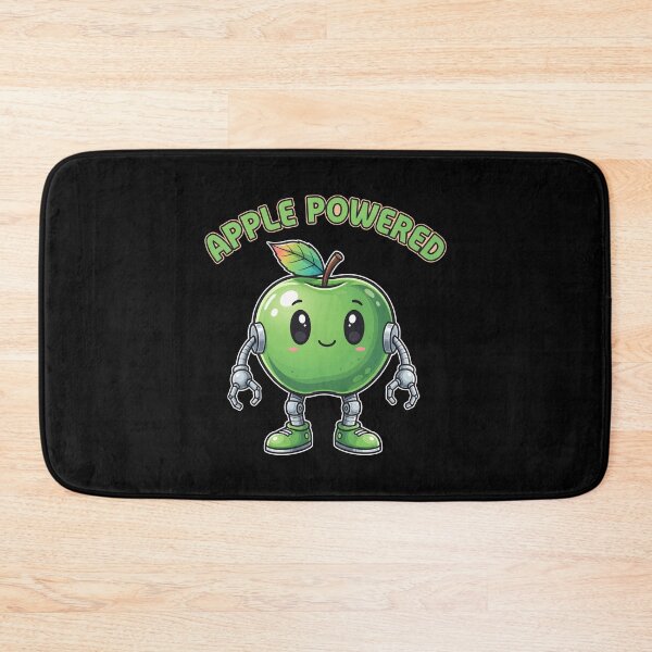 Item preview, Apple Powered Funny Robot Fruit Cartoon designed and sold by ArtDzignsZA.