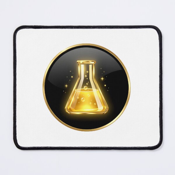 Item preview, Golden Laboratory Flask  Luxury Scientific Chemistry Icon designed and sold by simaso.