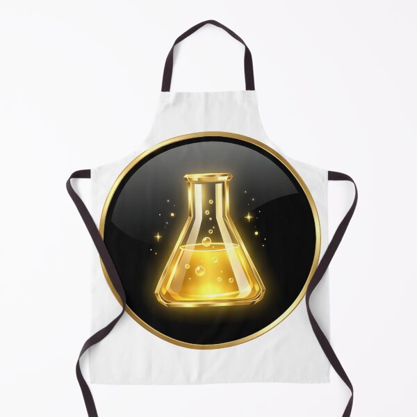 Item preview, Golden Laboratory Flask  Luxury Scientific Chemistry Icon designed and sold by simaso.