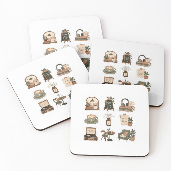 Item preview, Cozy Lo-fi Sticker Pack designed and sold by NoorNestCo.