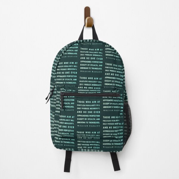 Item preview, William Hazlitt quote: Those who aim at faultless regularity will only produce mediocrity, and no one ever approaches perfection except by stealth, and unknown to themselves. designed and sold by artbleed.