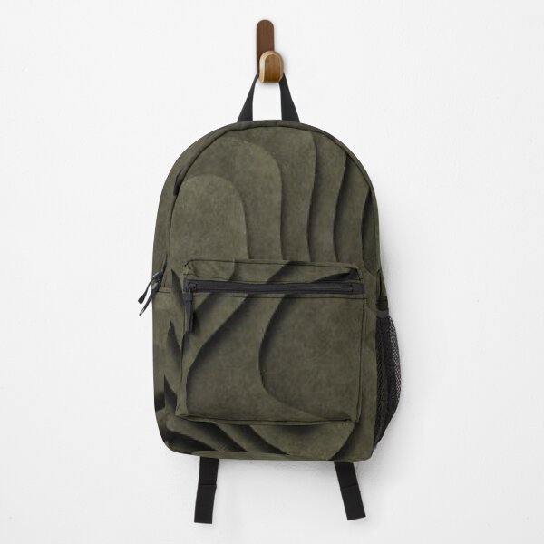Item preview, Tactical Olive Green Papercut Topographic Waves Abstract Khaki Grunge designed and sold by LYAN-STORE.