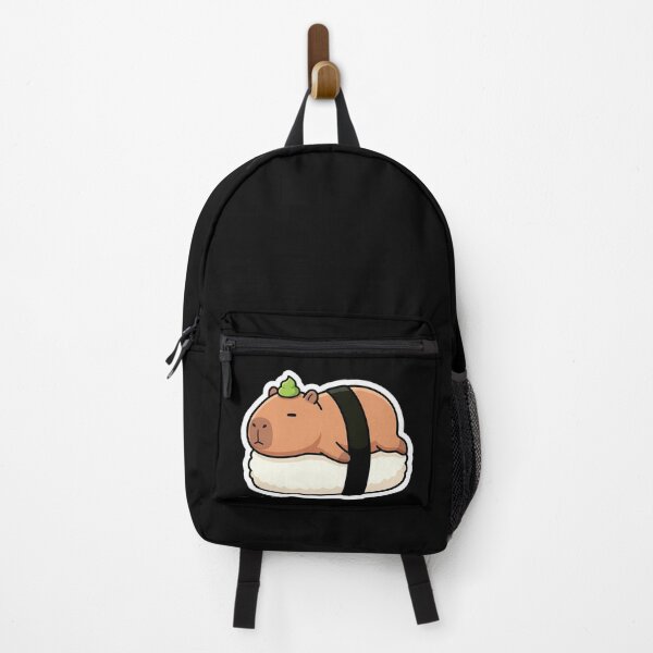 Item preview, Linda pegatina de vinilo Capybara Sushi Nigiri designed and sold by Oommen Studio .