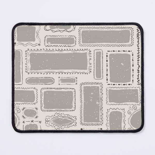 Item preview, Coastal Gallery Wall Frames Hand Drawn Folk Art Eclectic Beach House Decor Warm Gray designed and sold by RenattaZare.