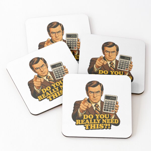 Item preview, Do You Really Need This Funny Budgeting Calculator Sticker designed and sold by RareVisuals.