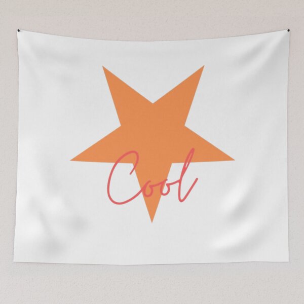 Item preview, Minimal Orange Star Cool Aesthetic Graphic Design designed and sold by Slay29.