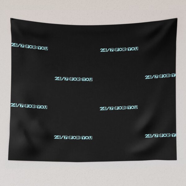 Item preview, 24/7 For You Aesthetic Pastel Blue Distressed Text designed and sold by moamaxshop.