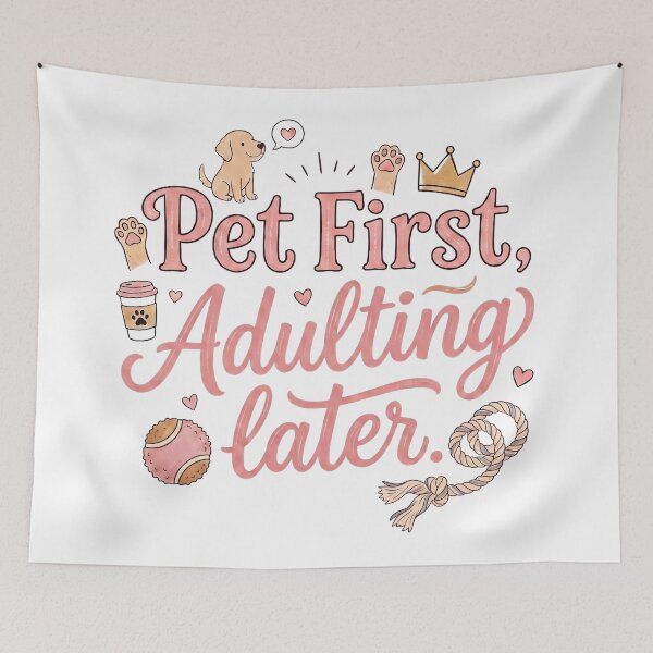 Item preview, Pet First Adulting Later Funny Pet Lover designed and sold by MJ ART.