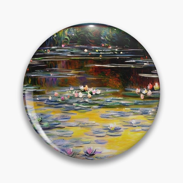 Item preview, Water Lily Pond, Evening (LHS) designed and sold by artdesignsnow.
