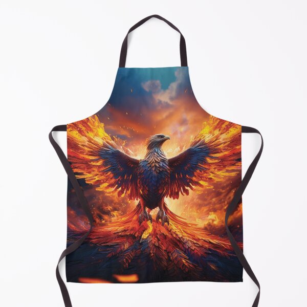 Item preview, Epic Phoenix Rising From The Ashes - Fiery Mythical Bird Art designed and sold by MDKey DESIGN.