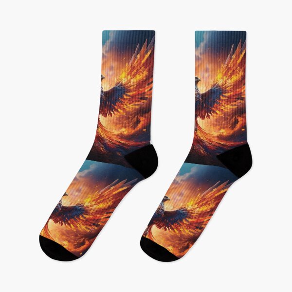 Item preview, Epic Phoenix Rising From The Ashes - Fiery Mythical Bird Art designed and sold by MDKey DESIGN.