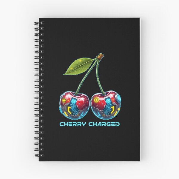 Item preview, Cherry Charged Cyberpunk Tech Fruit Art designed and sold by ArtDzignsZA.