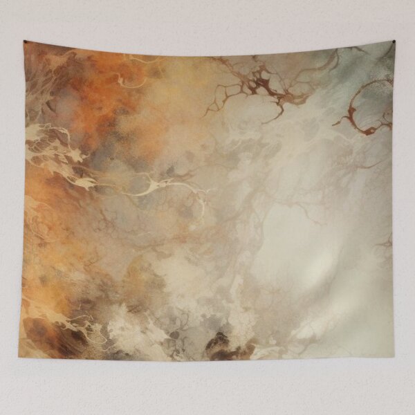 Item preview, Luxury Coffee Marble Fluid Art Warm Amber Caramel Swirls designed and sold by LYAN-STORE.