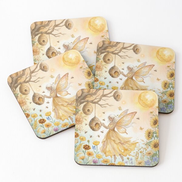 Item preview, Honey Fairy Watercolor Illustration designed and sold by Studio Edit.