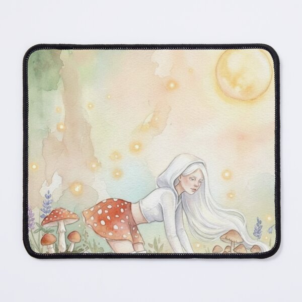 Item preview, Mushroom Fairy Botanical Painting designed and sold by Studio Edit.