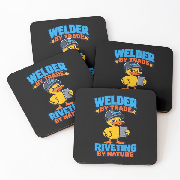 Item preview, Welder By Trade Riveting By Nature Funny Welding Duck designed and sold by TeeTimeTreasure.