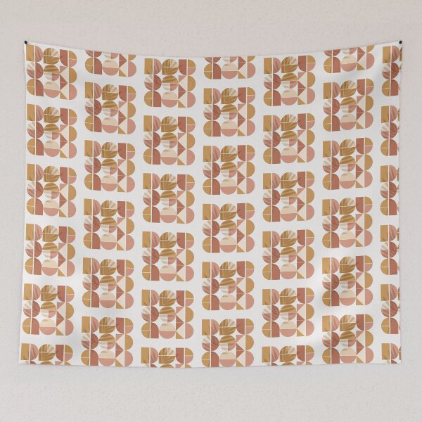 Item preview, Boho Geometric Art Gift for Her Modern Earth Tone Decor designed and sold by PixelQ.