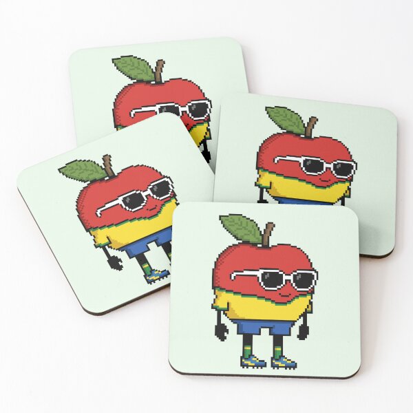Item preview, Apple Pixel in a Soccer Uniform 1 designed and sold by White Rim Mates.