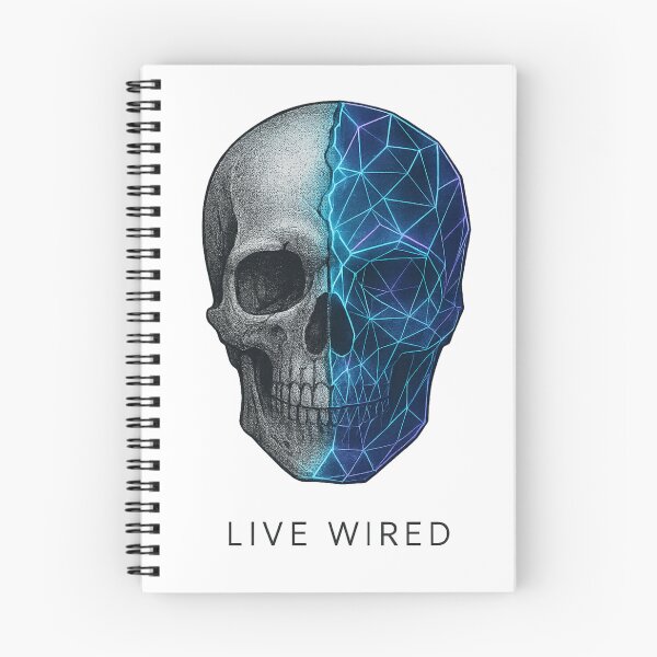 Item preview, Live Wired Skull designed and sold by Velvet-motive.
