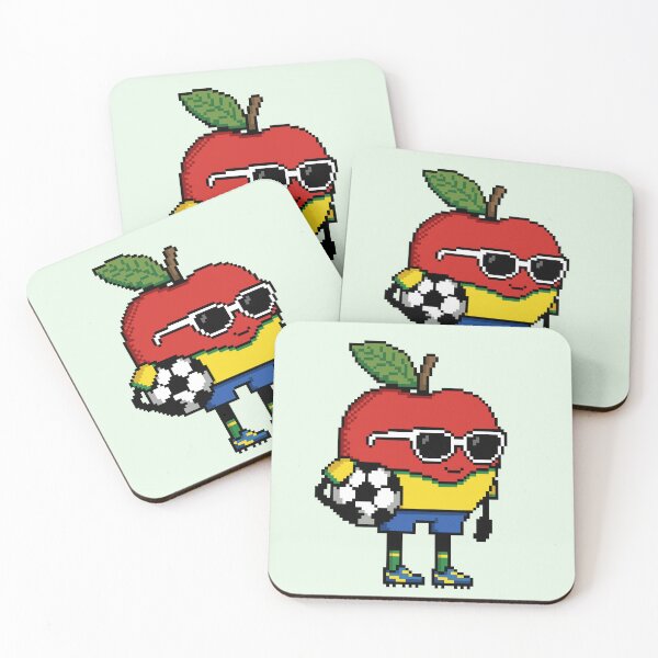 Item preview, Apple Pixel in a Soccer Uniform 2 designed and sold by White Rim Mates.