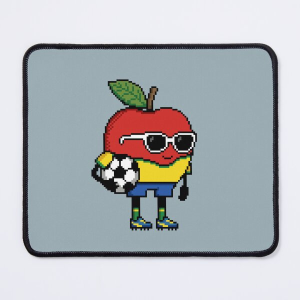 Item preview, Apple Pixel in a Soccer Uniform 2 designed and sold by White Rim Mates.