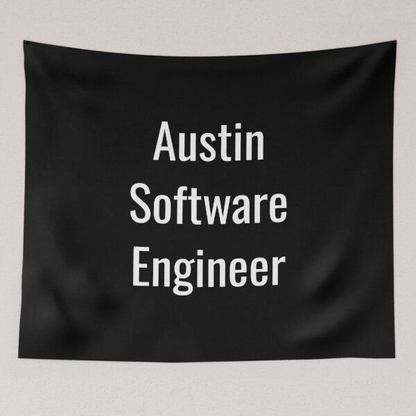 Item preview, Austin Software Engineer (White Text) designed and sold by City Makers.
