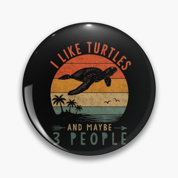 Item preview, I Like Turtles And Maybe 3 People Introvert Ocean Turtle Lover designed and sold by HumansStuck12.
