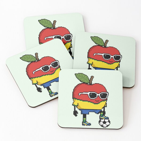 Item preview, Apple Pixel in a Soccer Uniform 3 designed and sold by White Rim Mates.