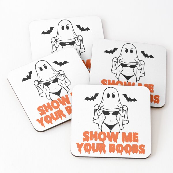 Item preview, Funny Halloween Ghost Bikini - Show Me Your Boobs Sarcastic Adult Humor  designed and sold by raedattia.