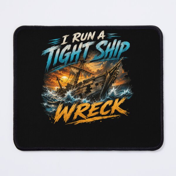 Item preview, I Run A Tight Ship Wreck Funny Nautical Sailing Humor designed and sold by HumansStuck12.