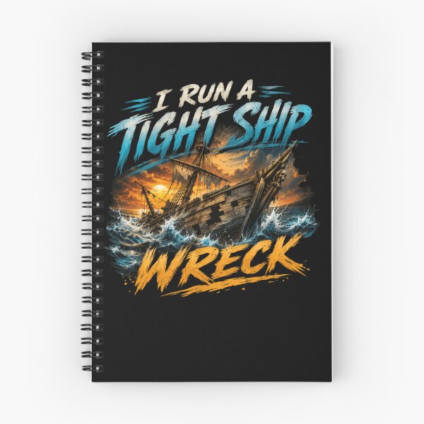 Item preview, I Run A Tight Ship Wreck Funny Nautical Sailing Humor designed and sold by HumansStuck12.