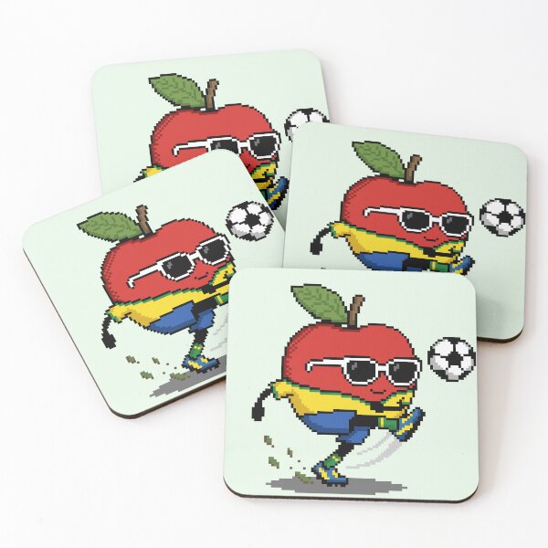 Item preview, Apple Pixel in a Soccer Uniform 4 designed and sold by White Rim Mates.